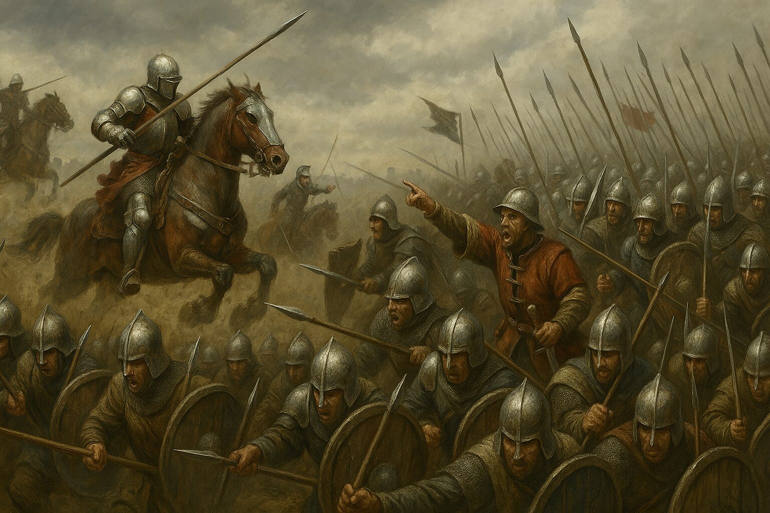 騎士と歩兵の真実!中世ヨーロッパ戦場の知られざる戦術と進化|コヨーテの小噺