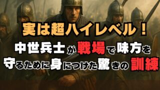【実は超ハイレベル！】中世兵士が戦場で味方を守るために身につけた驚きの訓練