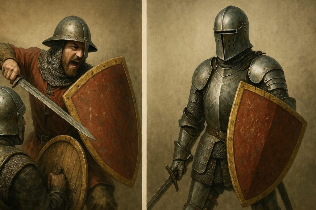 【中世戦士の必修科目！】知られざる盾のリアルな使い方、全部見せます｜コヨーテの小噺