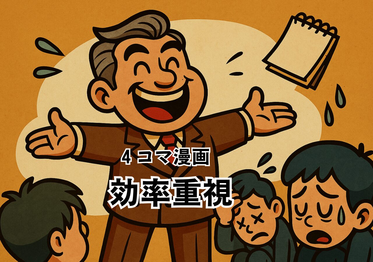 効率重視【４コマ漫画】