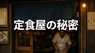 なぜ昔ながらの定食屋は潰れないのか?