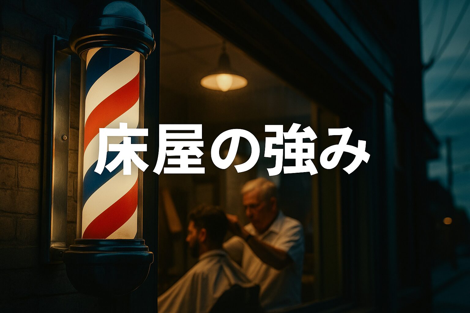 昔ながらの床屋が強い理由｜街角で回転灯が回り続けるワケ