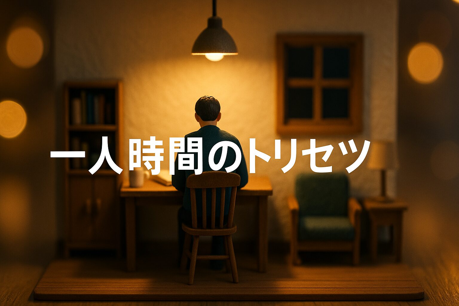孤独がしんどいのに手放せない理由——「一人時間」のトリセツ