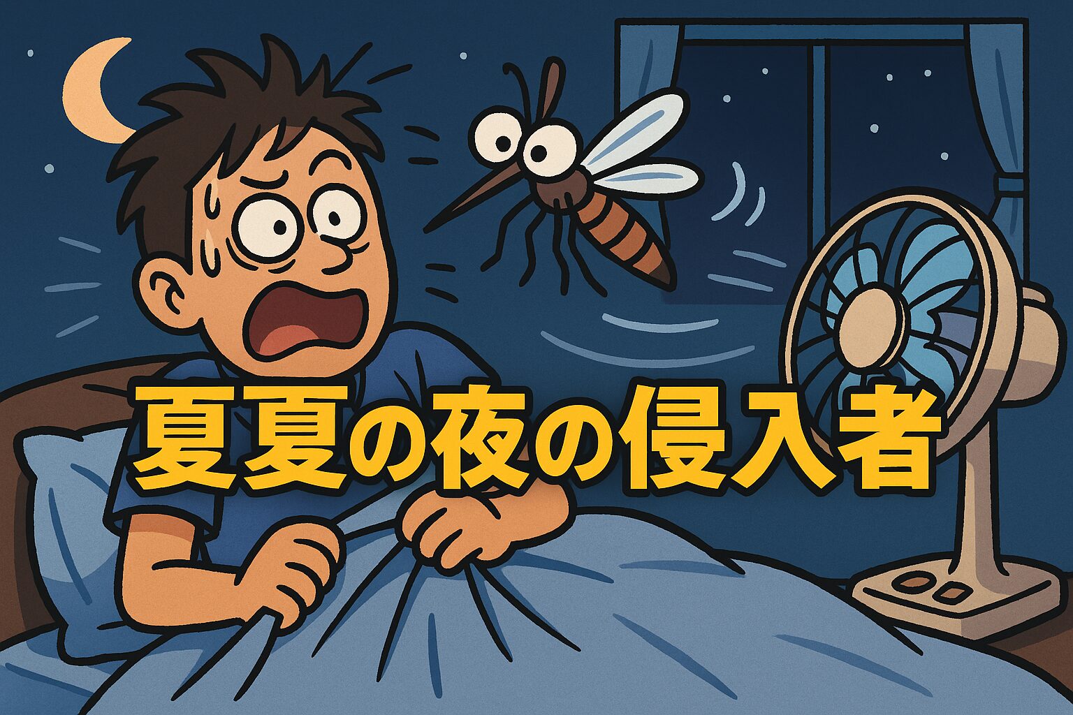【深夜の侵入者】なぜ蚊は“あえて”夜に襲来するのか？
