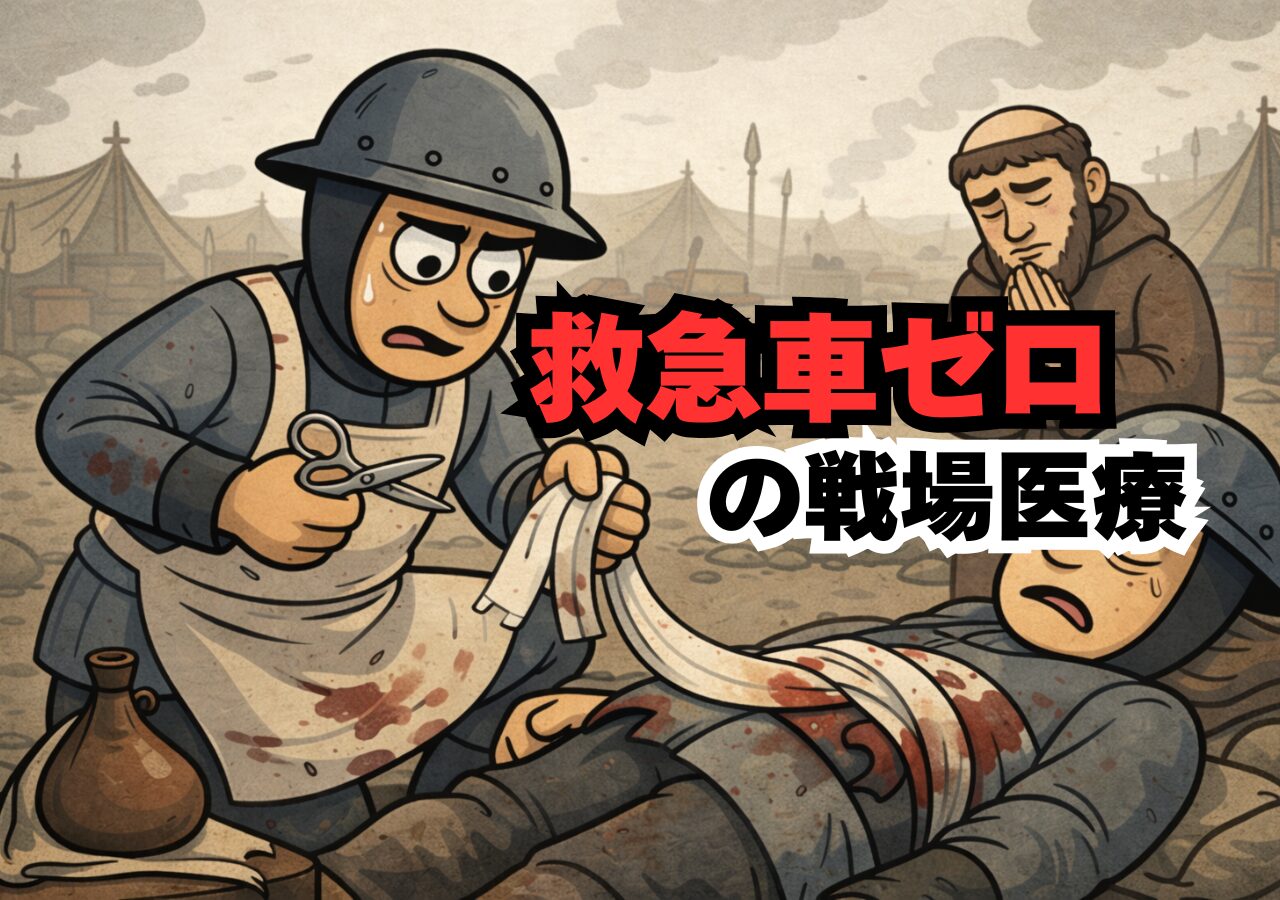 救急車ゼロの戦場で、担当は理髪師だった⁉——中世ヨーロッパ“応急処置”のリアル