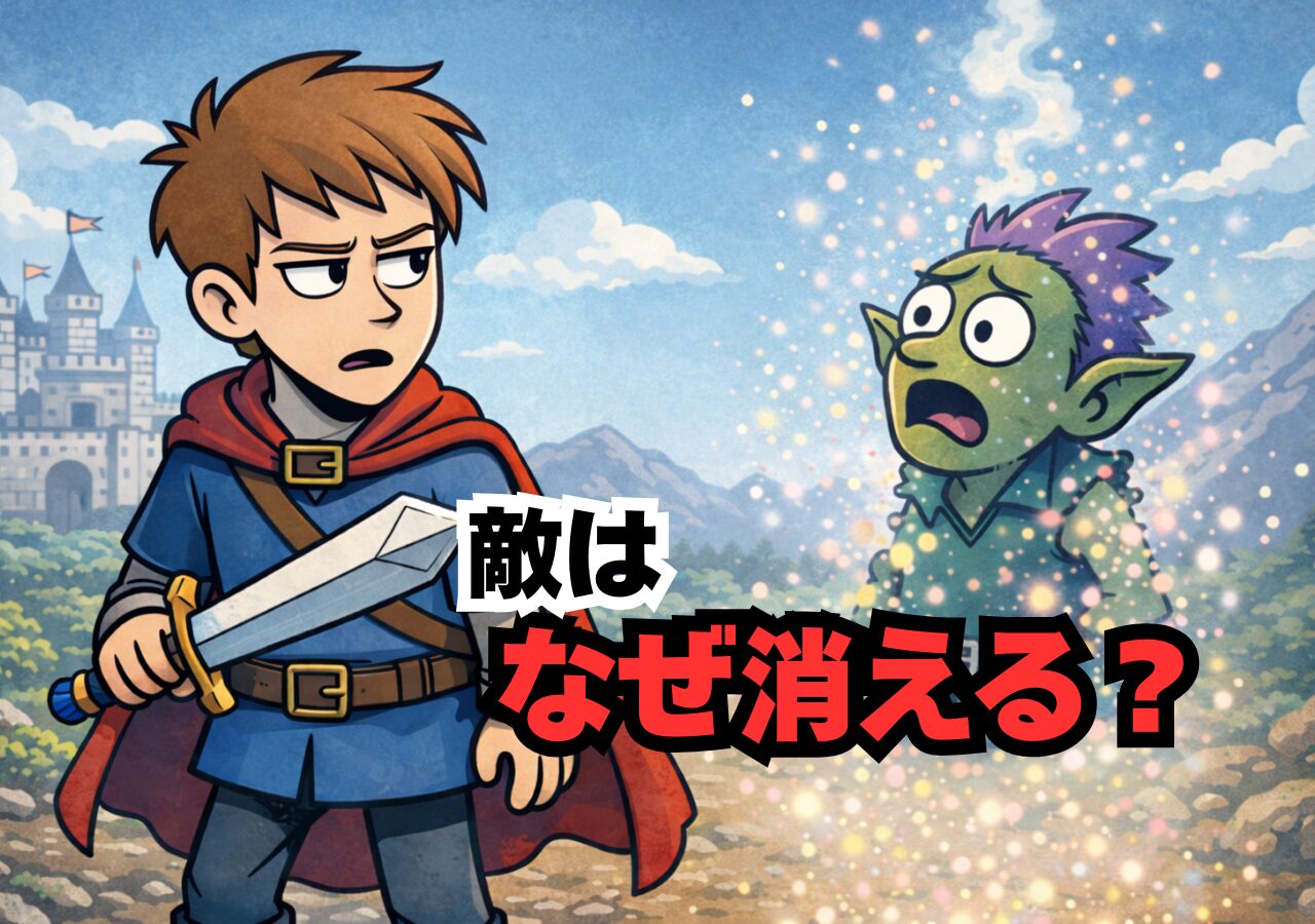 敵はどこへ消えた？──ゲーム世界が“あとかた”を残さない本当の理由