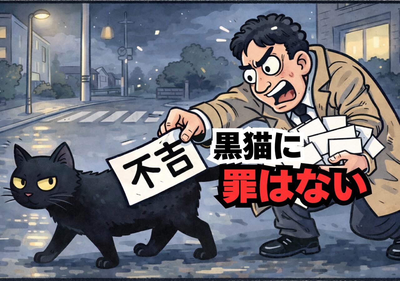 夜の交差点に現れる黒い影──それ、本当に不吉ですか？