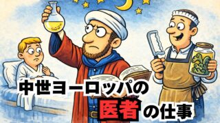 中世ヨーロッパの医者の仕事とは？尿と星と本で戦う、知識職のリアルな一日
