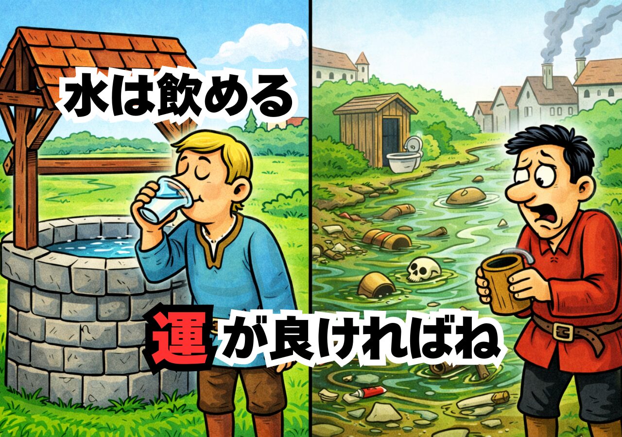 水は飲める。でも選べ。中世ヨーロッパのリアルな水事情