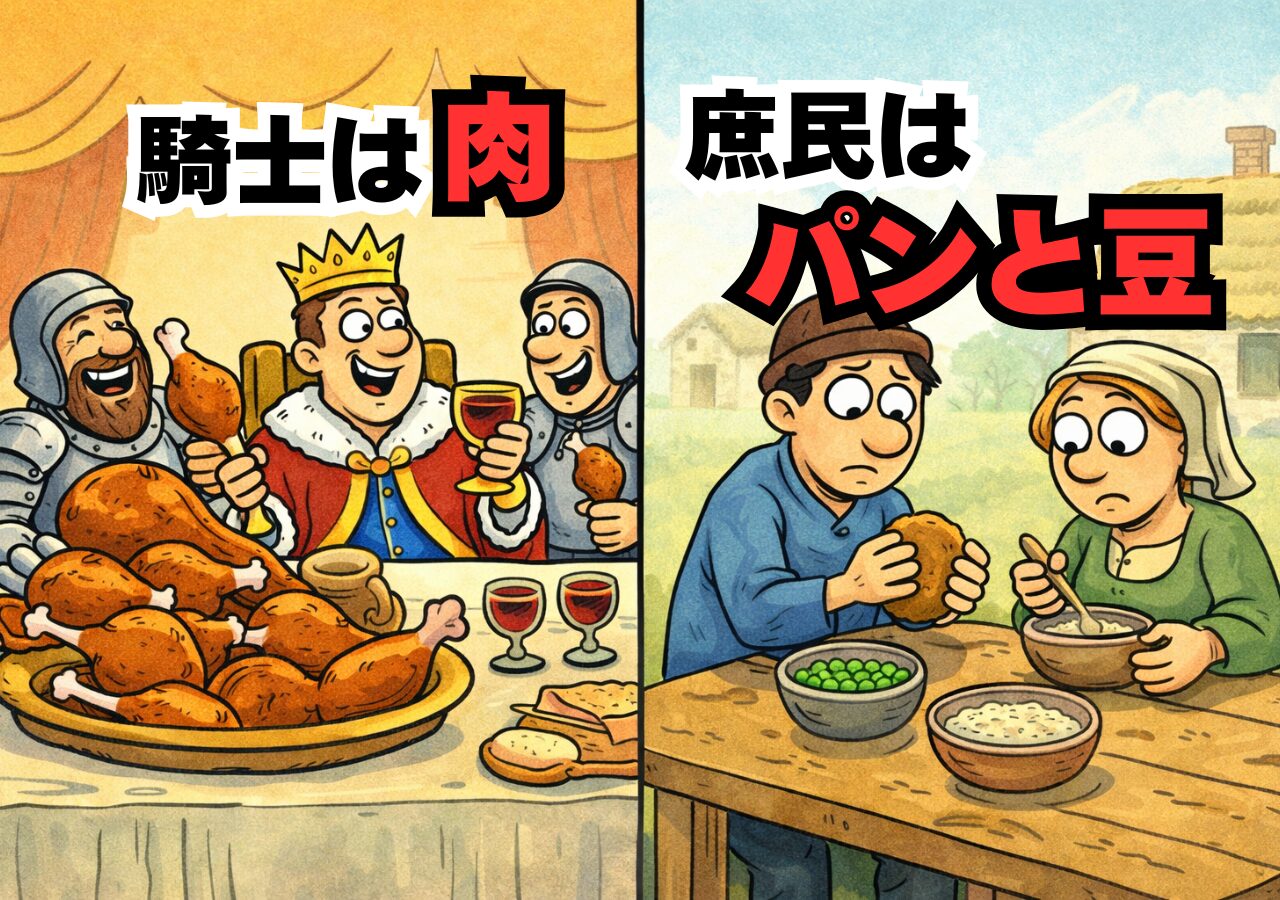 映画と違う！中世ヨーロッパの食事のリアル―庶民はほぼパンと豆⁉