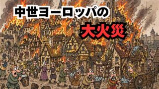 中世ヨーロッパの火事はなぜここまで危険だったのか？都市ごと燃えた大火災の実態