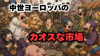 中世ヨーロッパの市場はスーパーではなかった──パンとスリと処刑台が並ぶ「町の心臓」だった