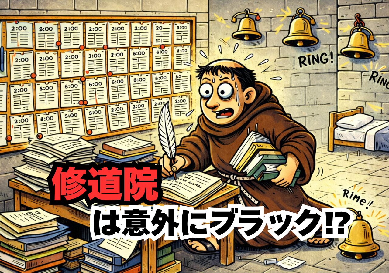 修道士＝静かでヒマ？→実は“夜中2時起床・私物ゼロ・常時呼び出し”の超管理生活だった