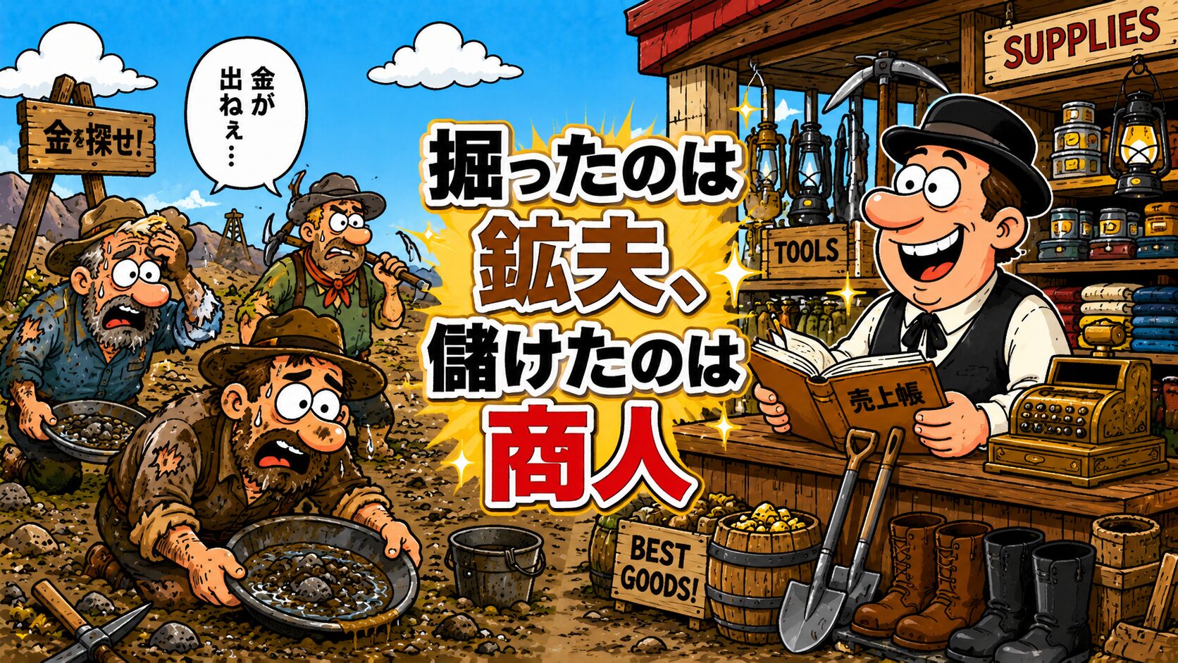 金を掘るより儲かった？ 西部開拓時代の商人たちの本当の仕事