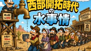 【西部開拓時代の水事情】西部劇で描かれない「命を奪う水不足」の現実