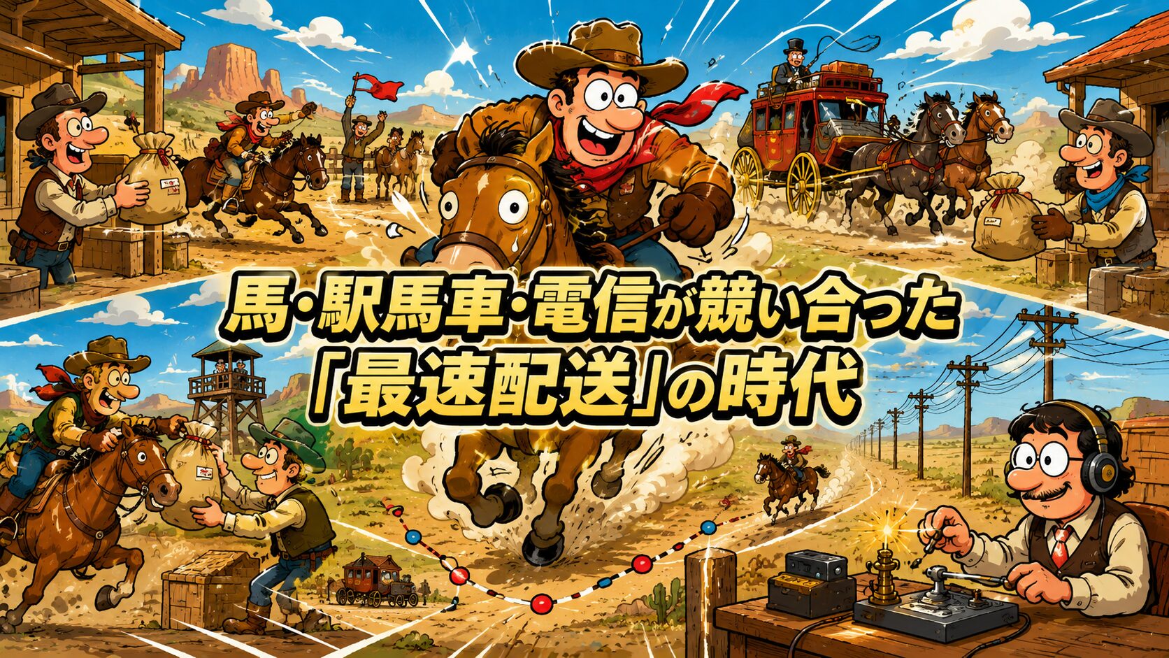 西部の郵便配達、これこそが“物流革命”の始まりだった―１８か月で消えたポニー・エクスプレスとは
