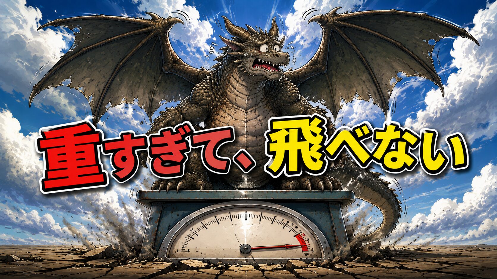 もしドラゴンが現実にいたら、一番困るのは空を飛ぶことでした