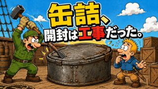 缶詰を開けるにはノミとハンマーが必要だった？缶切りの発明が45年も遅れた理由